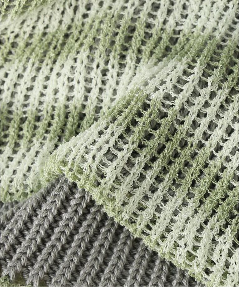 JOINT WORKS「RACAL / ラカル Openwork border knit beanie」|ニット帽|