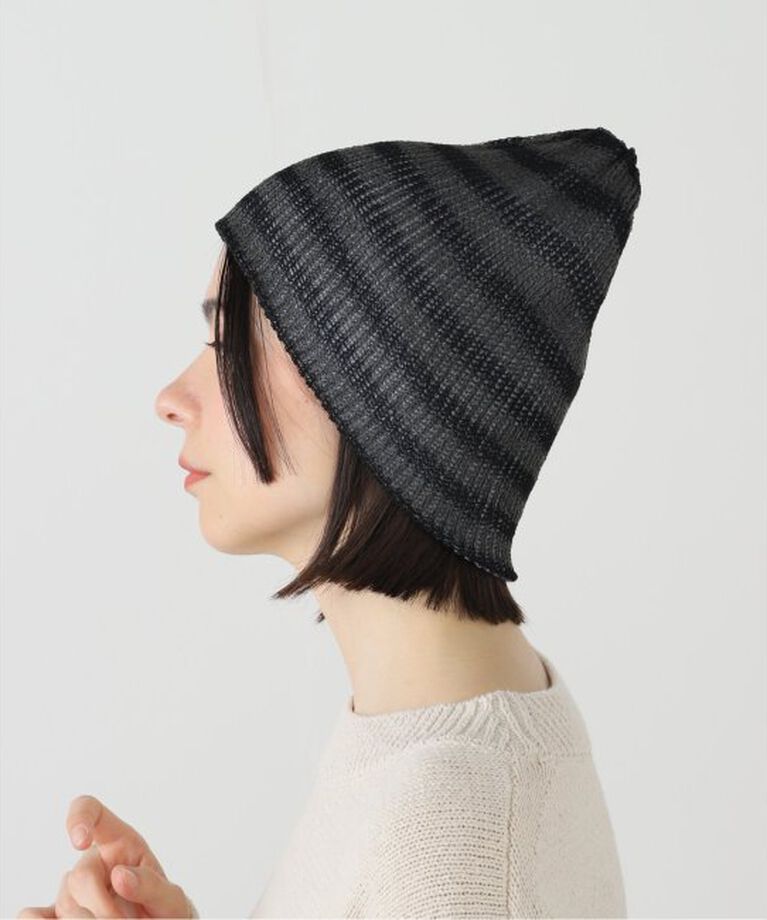 JOINT WORKS「RACAL / ラカル Openwork border knit beanie」|ニット帽|