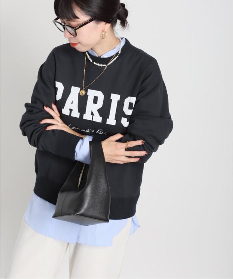 VERMEIL par iena「《追加》PARIS ロゴスエット」|スウェット・ジャージ|ネイビー