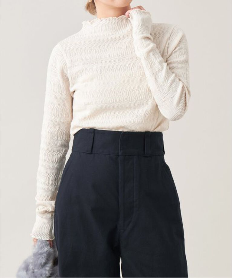 IENA LA BOUCLE「IENA LA BOUCLE ウェーブラッセルハイネックプルオーバー」|Tシャツ・カットソー|