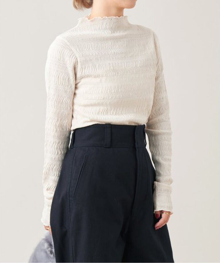 IENA LA BOUCLE「IENA LA BOUCLE ウェーブラッセルハイネックプルオーバー」|Tシャツ・カットソー|