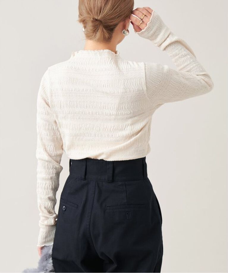 IENA LA BOUCLE「IENA LA BOUCLE ウェーブラッセルハイネックプルオーバー」|Tシャツ・カットソー|