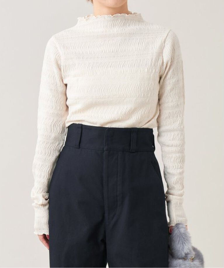 IENA LA BOUCLE「IENA LA BOUCLE ウェーブラッセルハイネックプルオーバー」|Tシャツ・カットソー|