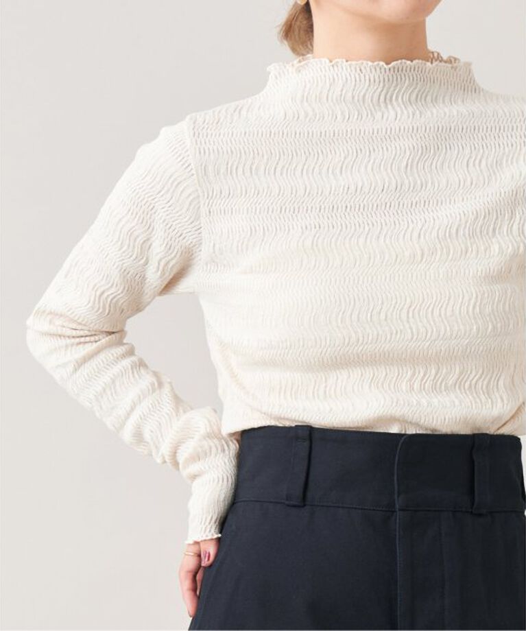 IENA LA BOUCLE「IENA LA BOUCLE ウェーブラッセルハイネックプルオーバー」|Tシャツ・カットソー|