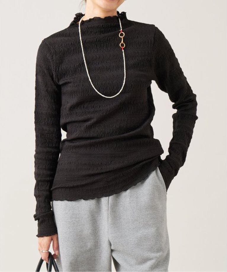 IENA LA BOUCLE「IENA LA BOUCLE ウェーブラッセルハイネックプルオーバー」|Tシャツ・カットソー|