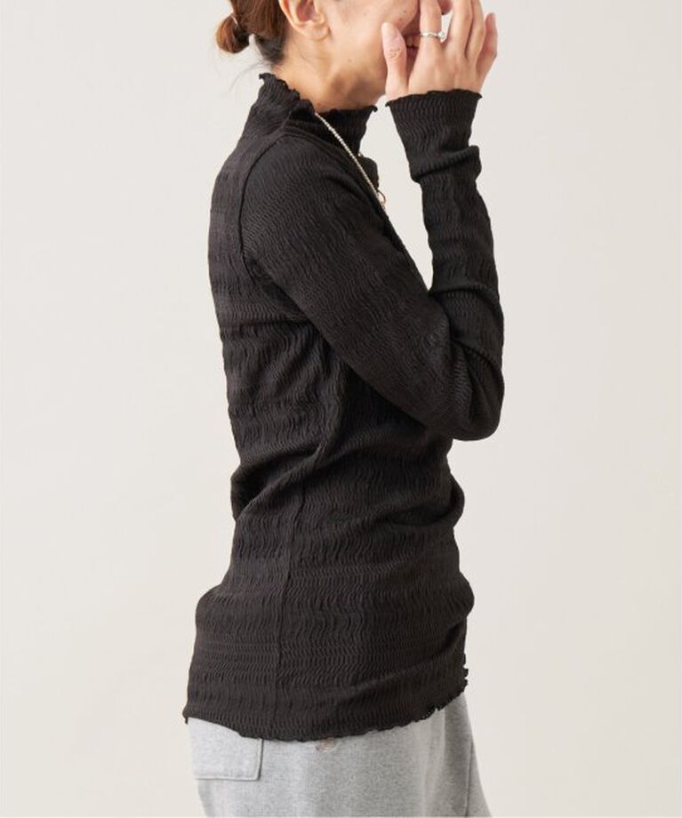 IENA LA BOUCLE「IENA LA BOUCLE ウェーブラッセルハイネックプルオーバー」|Tシャツ・カットソー|