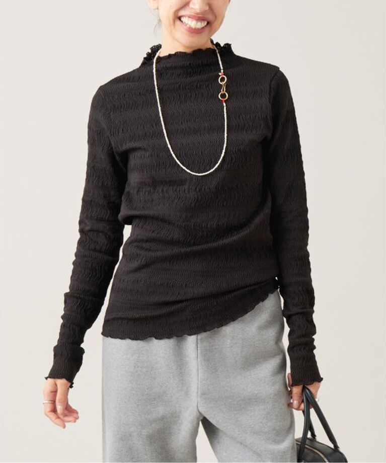 IENA LA BOUCLE「IENA LA BOUCLE ウェーブラッセルハイネックプルオーバー」|Tシャツ・カットソー|