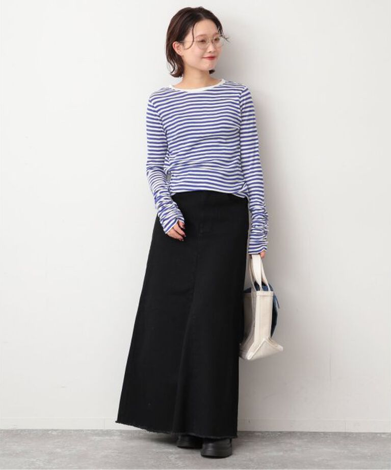 SLOBE IENA「《追加》フライスガーゼシャーリングロンTEE」|Tシャツ・カットソー|