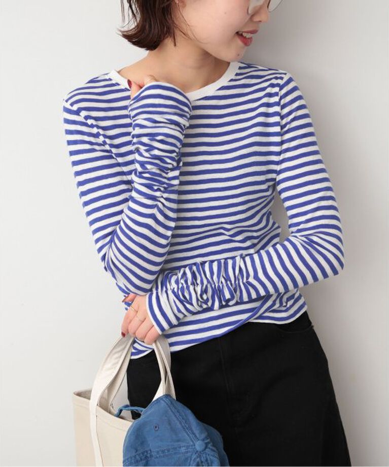 SLOBE IENA「《追加》フライスガーゼシャーリングロンTEE」|Tシャツ・カットソー|