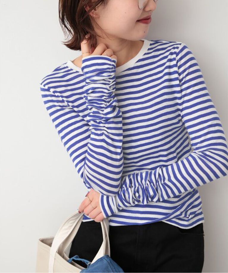 SLOBE IENA「《追加》フライスガーゼシャーリングロンTEE」|Tシャツ・カットソー|