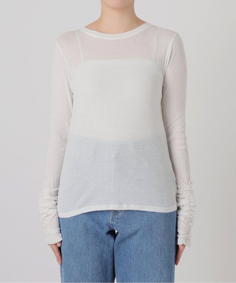 SLOBE IENA「《追加》フライスガーゼシャーリングロンTEE」|Tシャツ・カットソー|