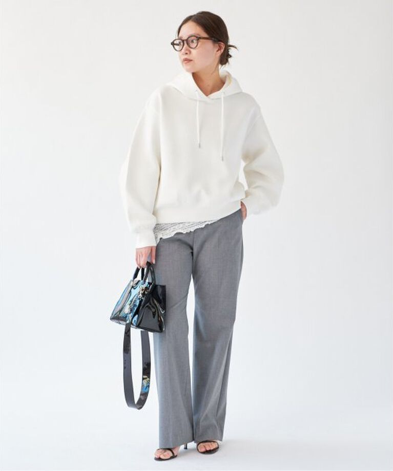 IENA「ベアWニットコンパクトフーディー」|パーカー|