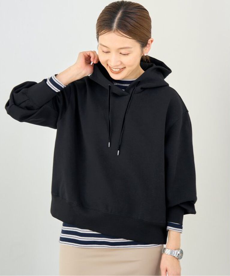 IENA「ベアWニットコンパクトフーディー」|パーカー|