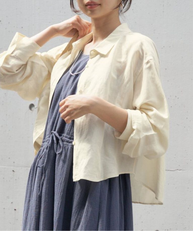 IENA「《追加》ラミーリヨセルショートシャツ」|シャツ・ブラウス|