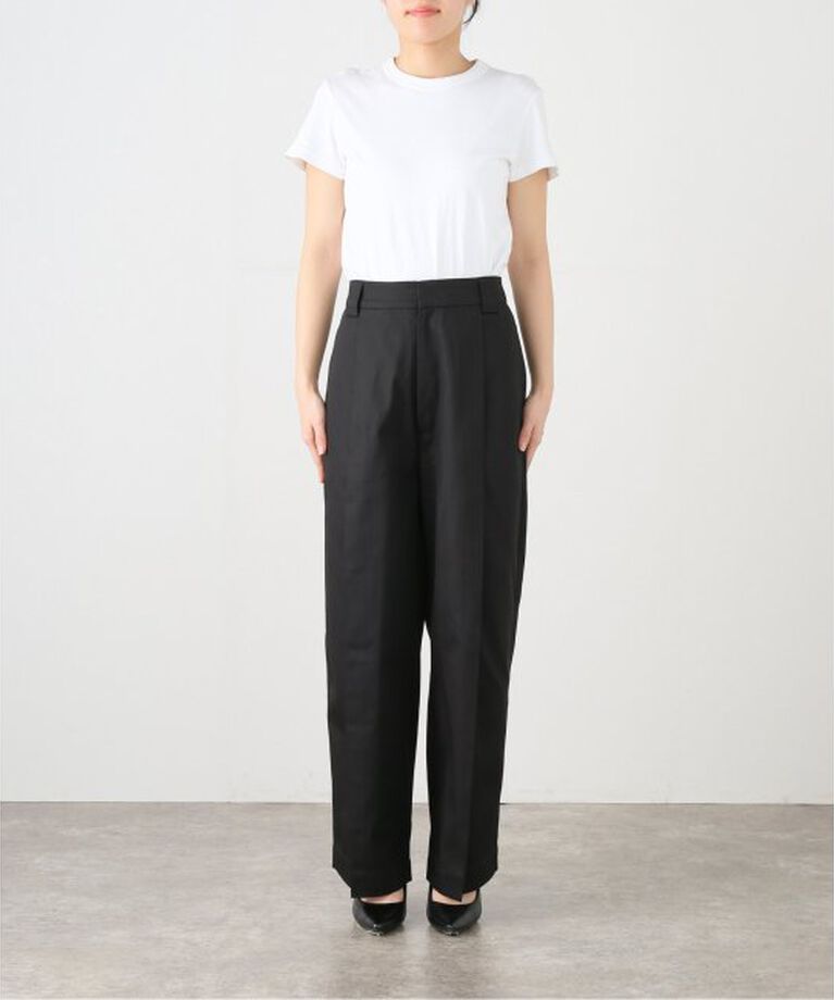 IENA LA BOUCLE「ROSEROMPSTUDIO タックパンツ」|スラックス|
