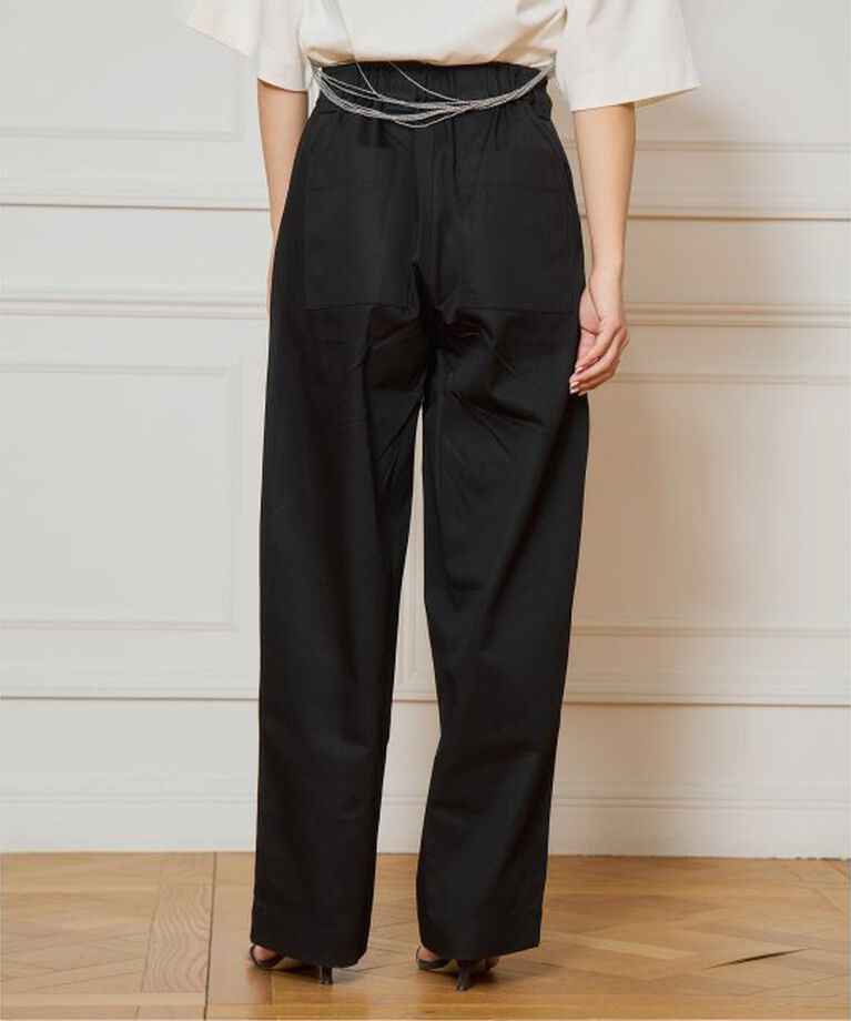 IENA LA BOUCLE「ROSEROMPSTUDIO タックパンツ」|スラックス|