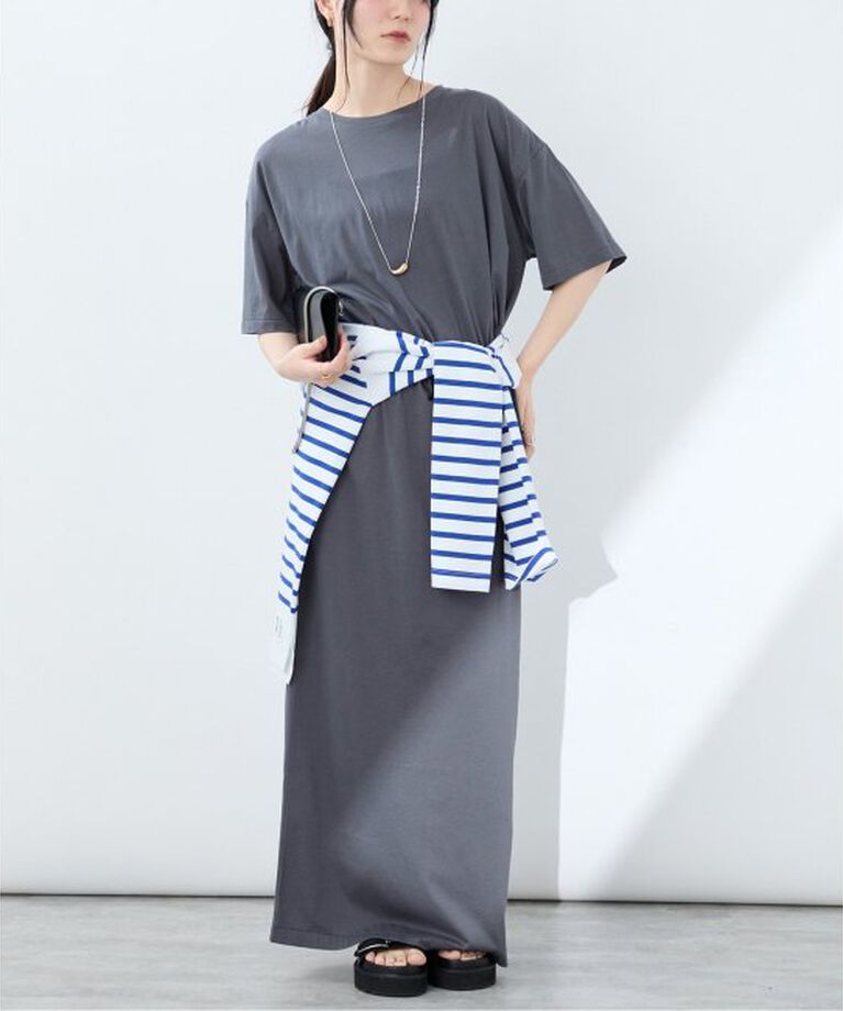 VERMEIL par iena「INSCRIRE アンスクリア  Light Jersey Long Skirt I25SSCUT20」|スカート|