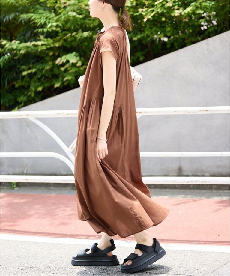 SLOBE IENA「《予約》コットンボイルサイドティアードワンピース」|ワンピース|