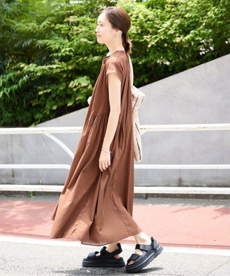 SLOBE IENA「《予約》コットンボイルサイドティアードワンピース」|ワンピース|