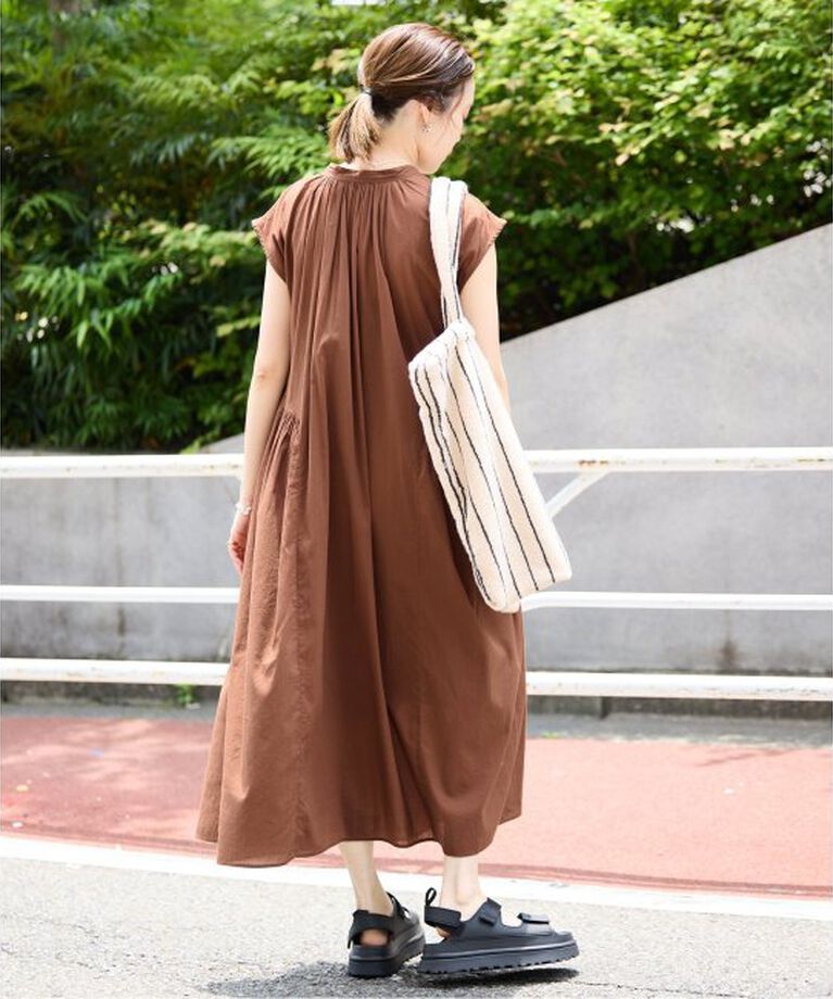 SLOBE IENA「《予約》コットンボイルサイドティアードワンピース」|ワンピース|