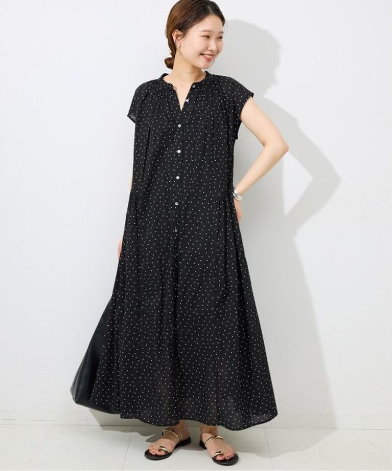 SLOBE IENA「《予約》コットンボイルサイドティアードワンピース」|ワンピース|