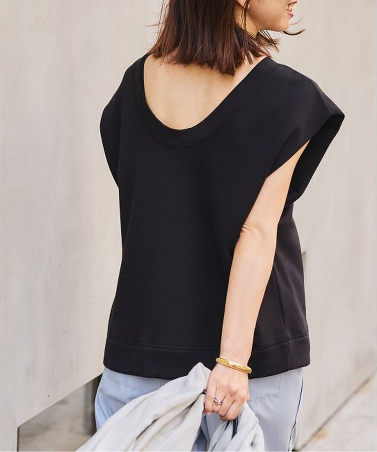 VERMEIL par iena「ソフト裏毛プルオーバー」|Tシャツ・カットソー|ブラック