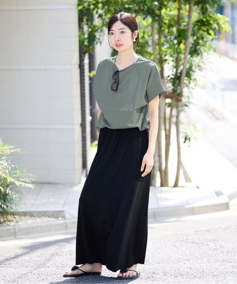 IENA「ATON/エイトン SUVIN 60/2 CAP SLEEVE TEE Tシャツ」|Tシャツ・カットソー|