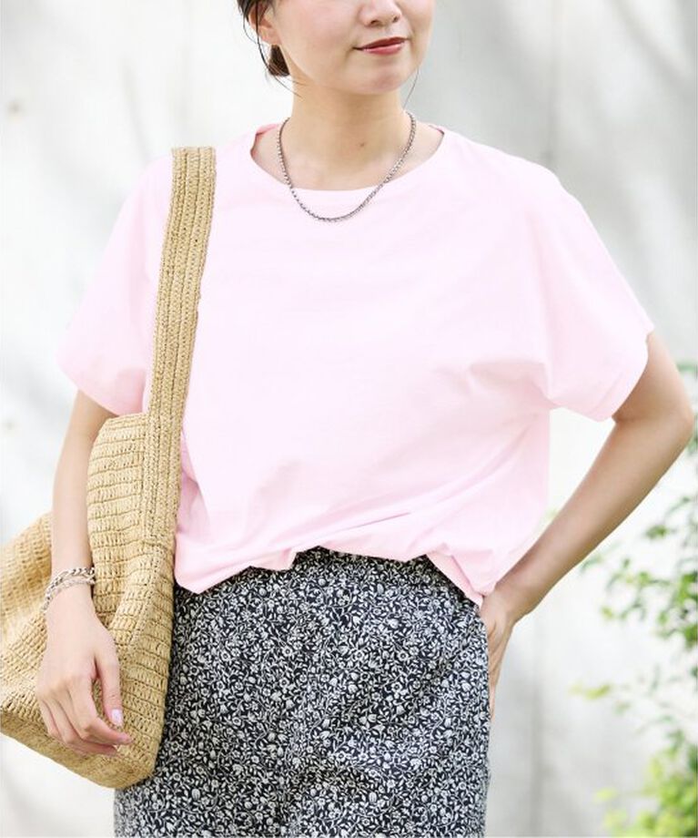 IENA「ATON/エイトン SUVIN 60/2 CAP SLEEVE TEE Tシャツ」|Tシャツ・カットソー|