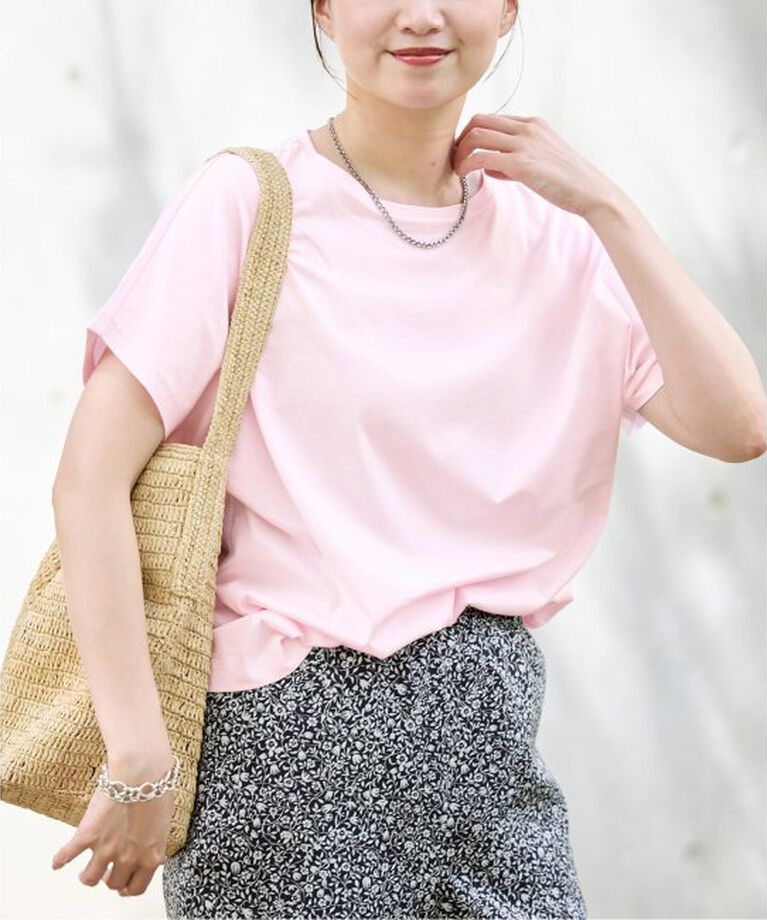 IENA「ATON/エイトン SUVIN 60/2 CAP SLEEVE TEE Tシャツ」|Tシャツ・カットソー|