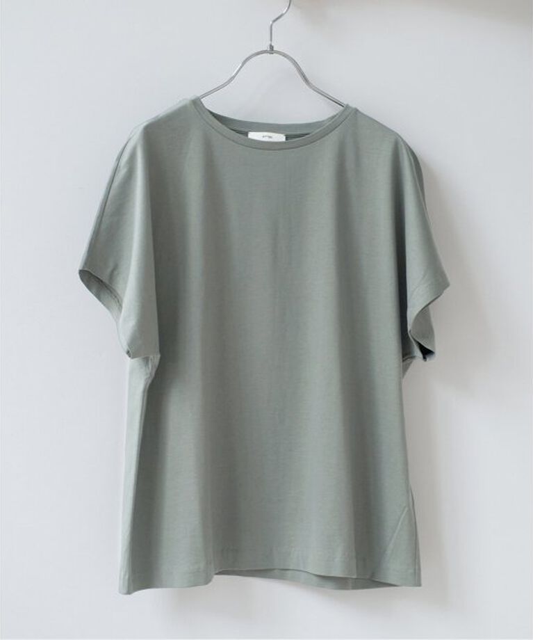 IENA「ATON/エイトン SUVIN 60/2 CAP SLEEVE TEE Tシャツ」|Tシャツ・カットソー|
