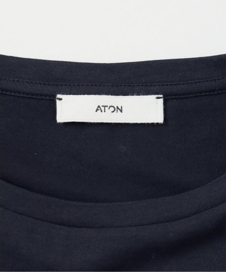 IENA「ATON/エイトン SUVIN 60/2 CAP SLEEVE TEE Tシャツ」|Tシャツ・カットソー|