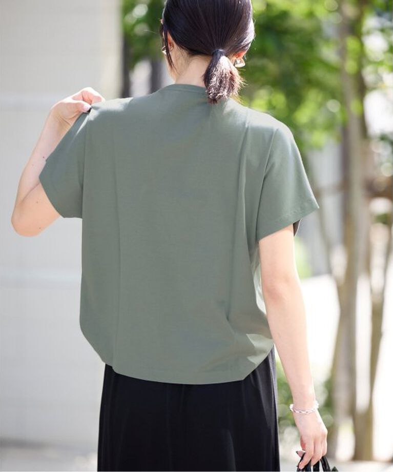 IENA「ATON/エイトン SUVIN 60/2 CAP SLEEVE TEE Tシャツ」|Tシャツ・カットソー|