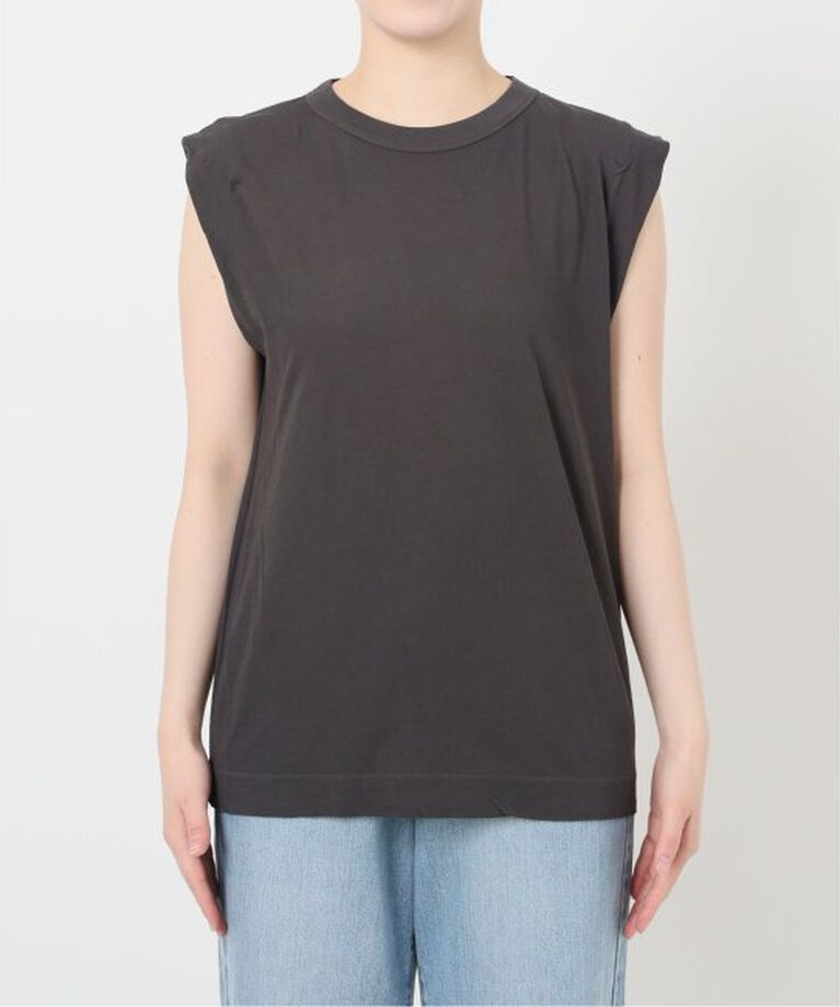 IENA「《予約》ATON/エイトン FRESCA SINGLE JERSEY ノースリーブ」|Tシャツ・カットソー|