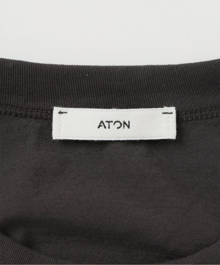 IENA「《予約》ATON/エイトン FRESCA SINGLE JERSEY ノースリーブ」|Tシャツ・カットソー|