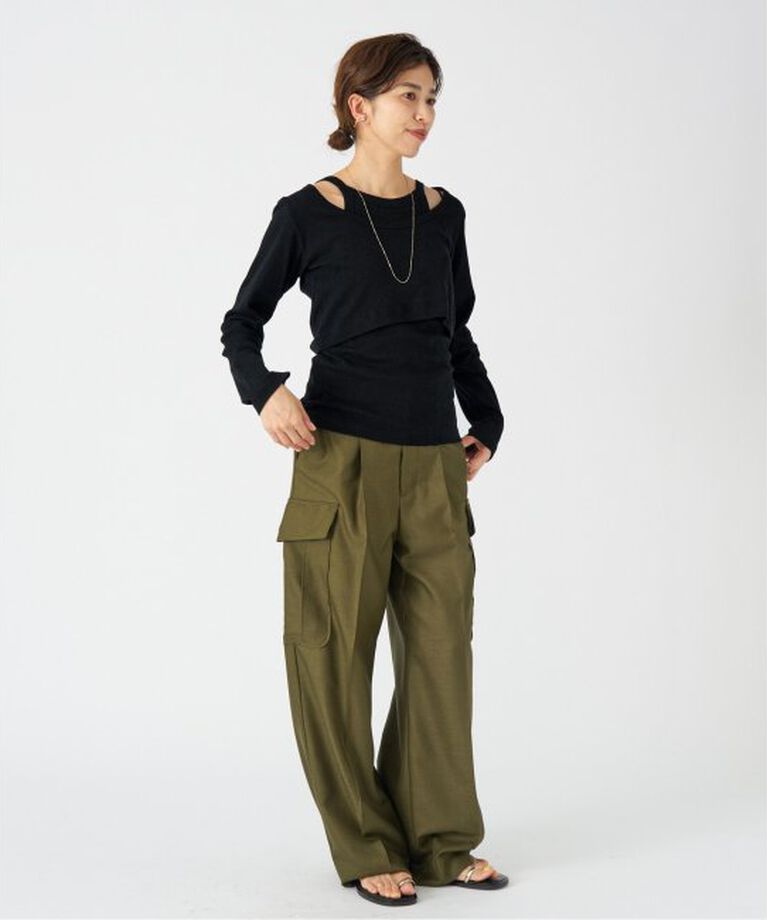 IENA「ONIT/オニット SHORT LS TEE+AS CAMI」|Tシャツ・カットソー|