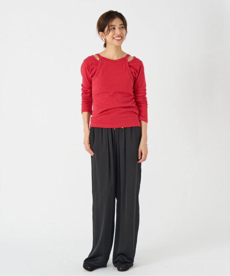 IENA「ONIT/オニット SHORT LS TEE+AS CAMI」|Tシャツ・カットソー|