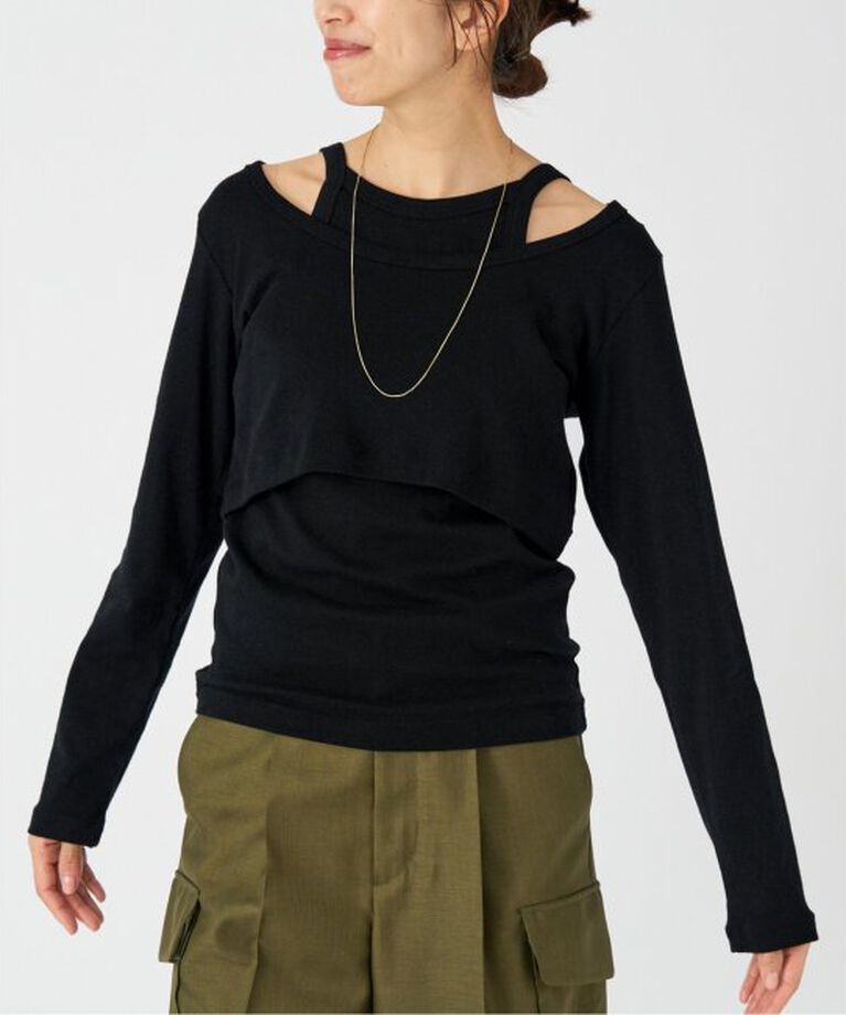 IENA「ONIT/オニット SHORT LS TEE+AS CAMI」|Tシャツ・カットソー|