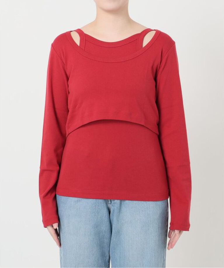 IENA「ONIT/オニット SHORT LS TEE+AS CAMI」|Tシャツ・カットソー|