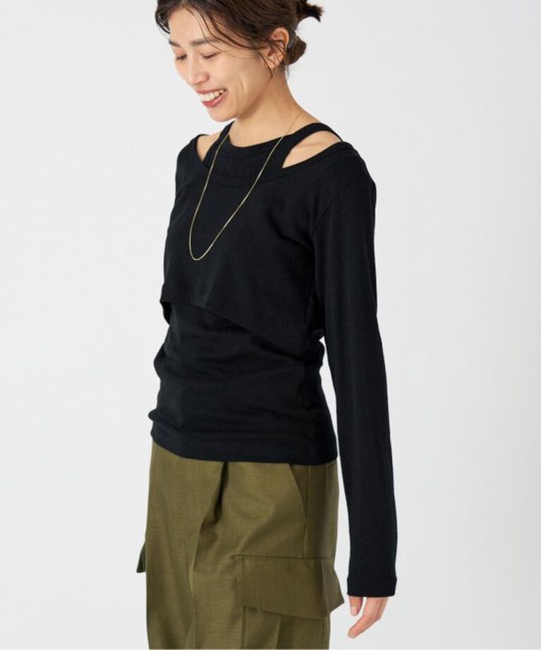 IENA「ONIT/オニット SHORT LS TEE+AS CAMI」|Tシャツ・カットソー|