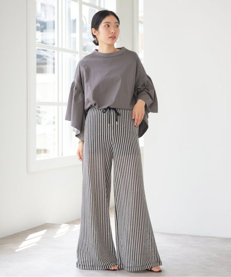 IENA「《予約》COGTHEBIGSMOKE/コグザビッグスモーク LAURA GATHERED SLV TOP」|Tシャツ・カットソー|