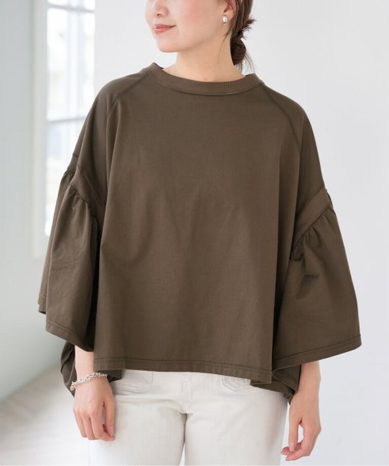 IENA「《予約》COGTHEBIGSMOKE/コグザビッグスモーク LAURA GATHERED SLV TOP」|Tシャツ・カットソー|