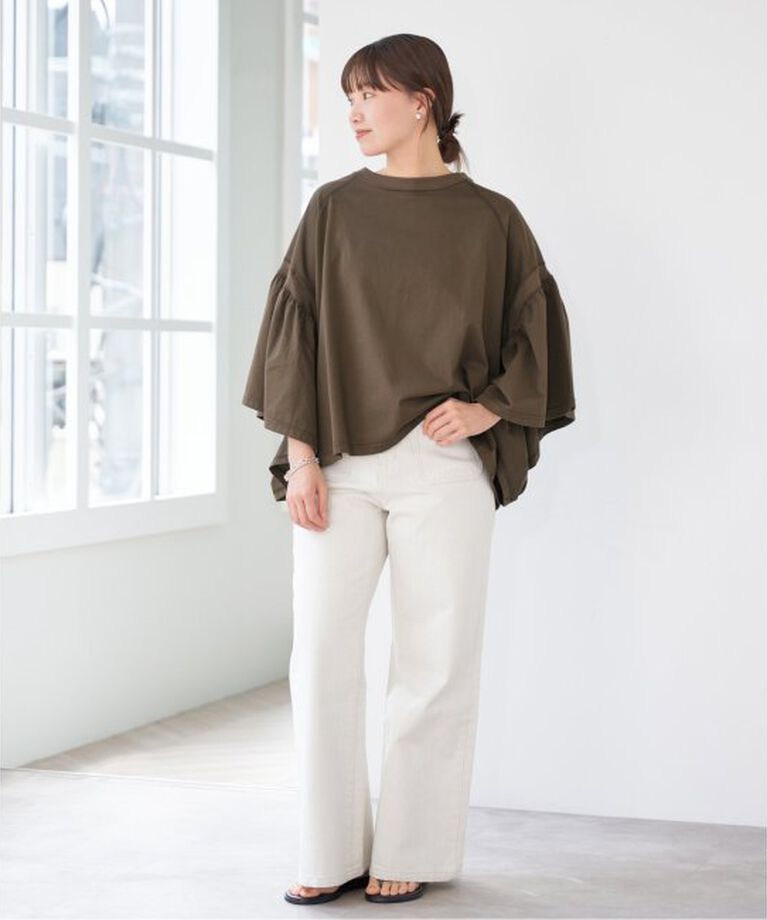 IENA「《予約》COGTHEBIGSMOKE/コグザビッグスモーク LAURA GATHERED SLV TOP」|Tシャツ・カットソー|