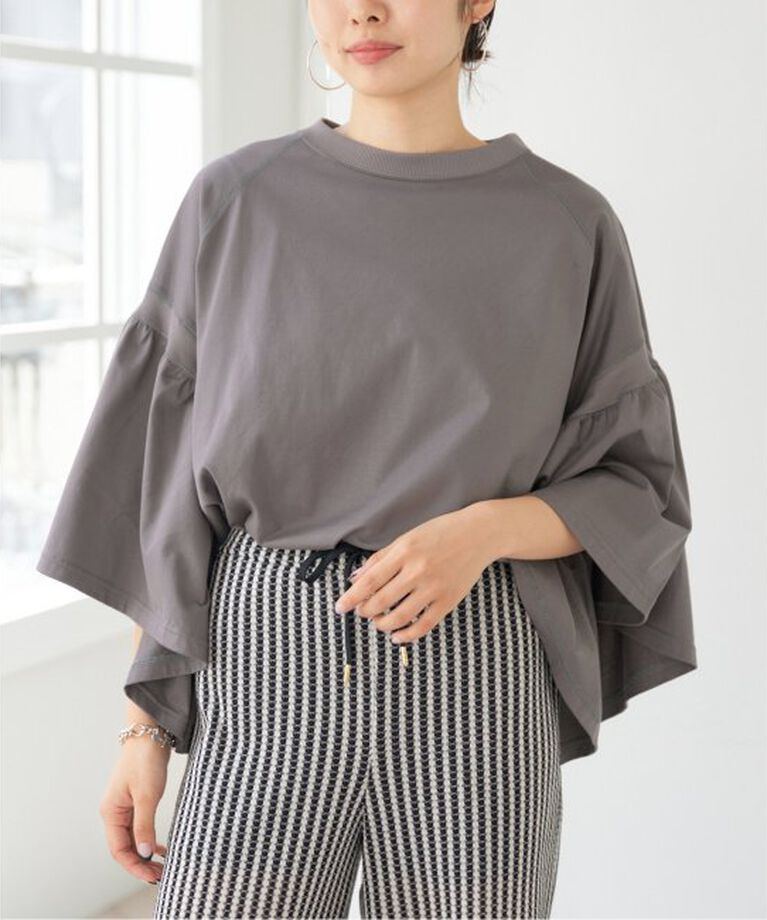 IENA「《予約》COGTHEBIGSMOKE/コグザビッグスモーク LAURA GATHERED SLV TOP」|Tシャツ・カットソー|
