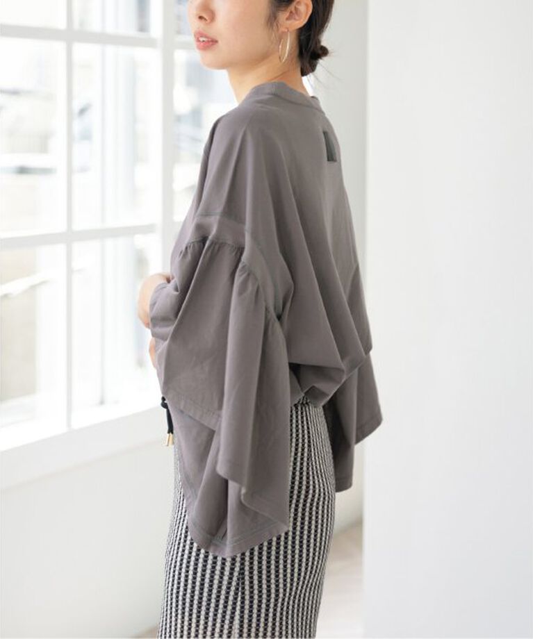 IENA「《予約》COGTHEBIGSMOKE/コグザビッグスモーク LAURA GATHERED SLV TOP」|Tシャツ・カットソー|