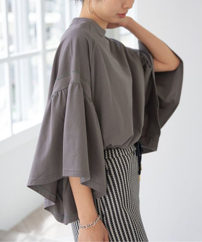 IENA「《予約》COGTHEBIGSMOKE/コグザビッグスモーク LAURA GATHERED SLV TOP」|Tシャツ・カットソー|