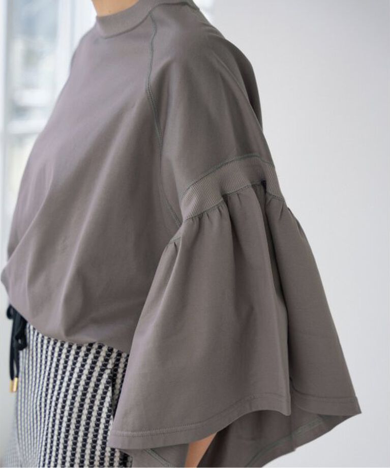 IENA「《予約》COGTHEBIGSMOKE/コグザビッグスモーク LAURA GATHERED SLV TOP」|Tシャツ・カットソー|