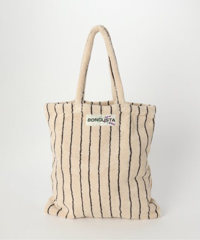 SLOBE IENA「BONGUSTA/ボングスタ naram striped トートバッグ」|トートバッグ|ナチュラル