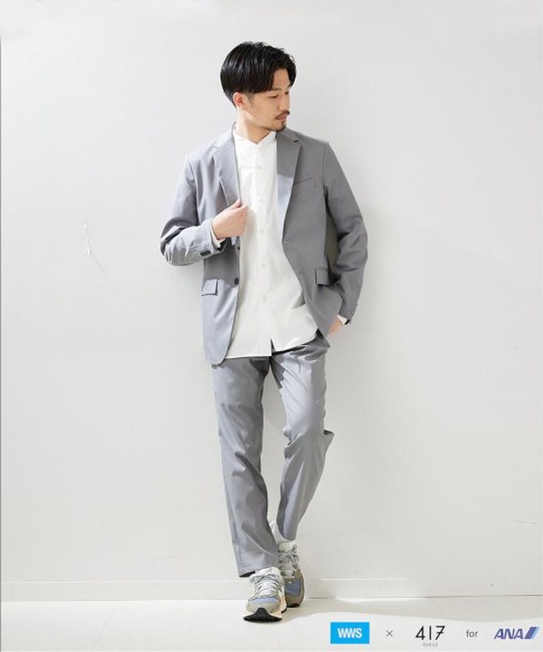 417 EDIFICE「【WWS / ワークウェアスーツ】417別注 for ANAジャケット Ver.2.5」|テーラードジャケット|グレー