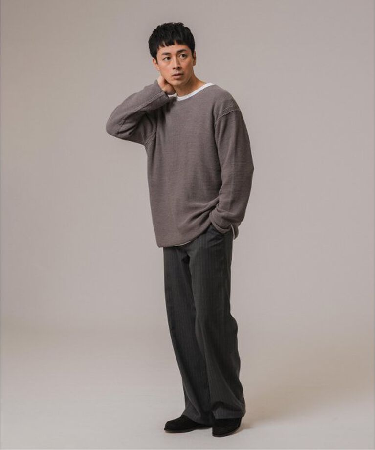 EDIFICE「CHILL FIT ワイドネック ニット」|ニット・セーター|