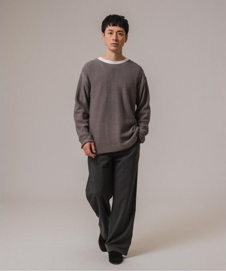 EDIFICE「CHILL FIT ワイドネック ニット」|ニット・セーター|